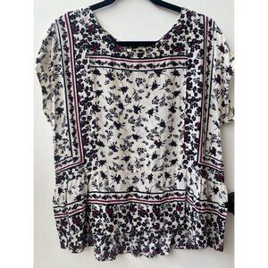 Anthropologie / one september ~ Top ~ Casual ~ Black/White ~ Size L ~